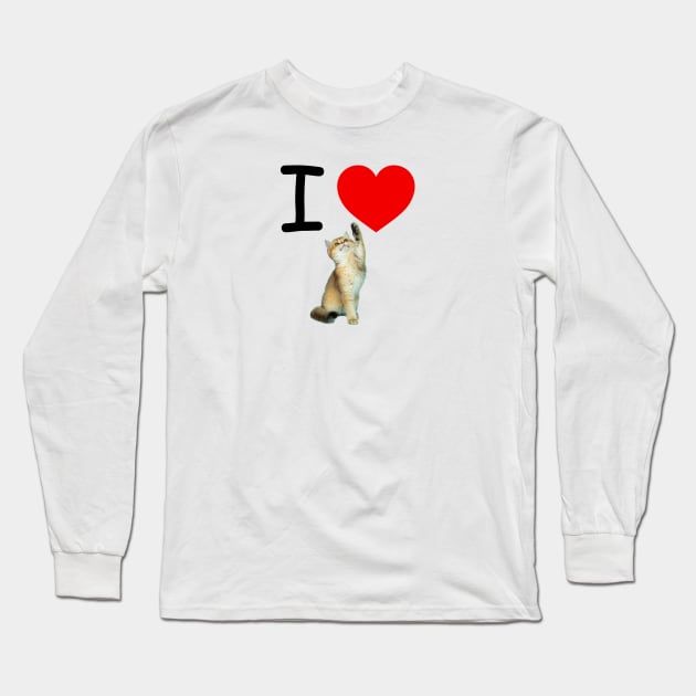 I HEART CARMEL KITTEN Long Sleeve T-Shirt by EmoteYourself